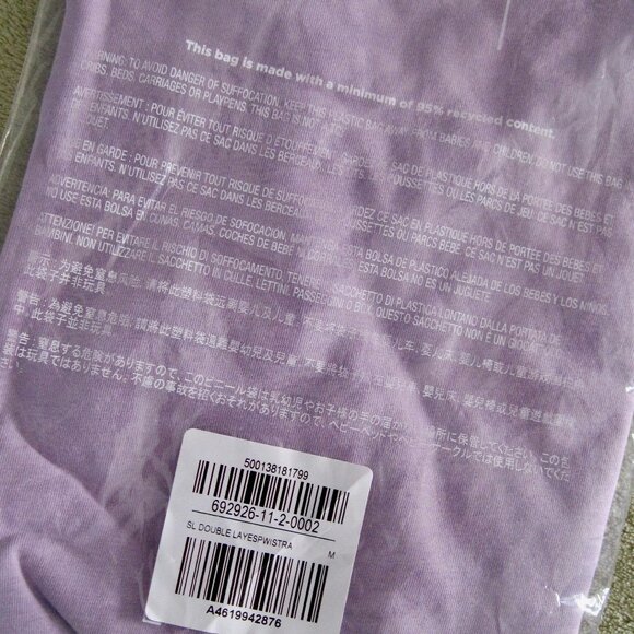 "OLD NAVY NEW LOW CUT T SHIRT IN SIZE MEDIUM, COLOR LAVENDER NEW AND NEVER WORN" - Picture 6 of 12